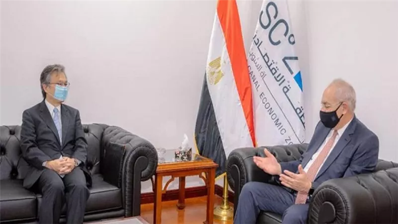 اقتصادية قناة السويس تستقبل السفير الياباني لبحث سبل التعاون (صور)