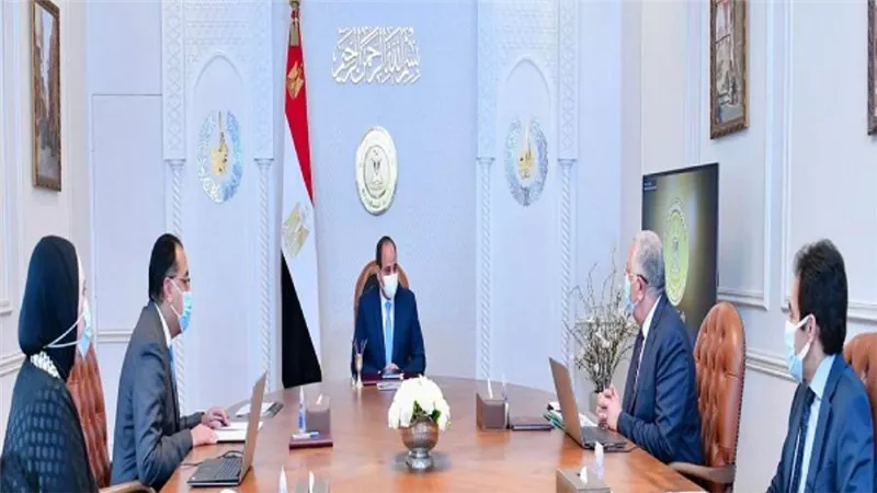 وزير الزراعة يستعرض أمام الرئيس السيسي مستجدات موسم حصاد القمح الحالي