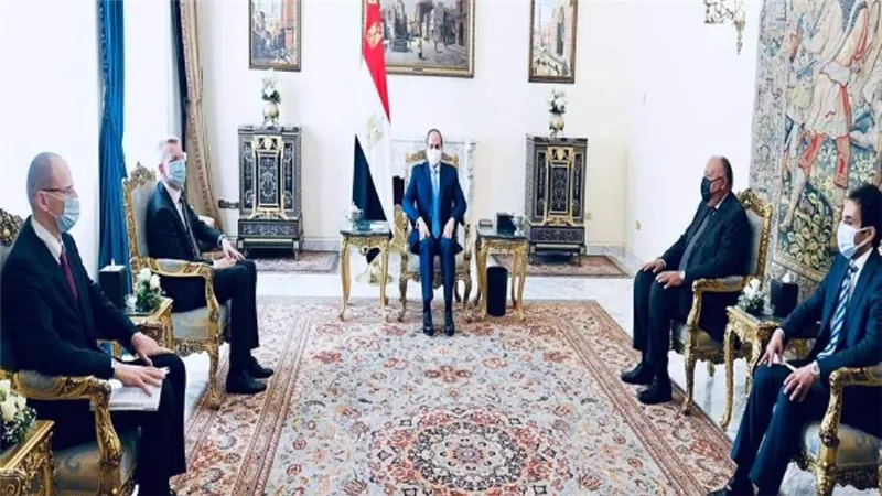 الرئيس السيسي يستقبل وزير خارجية جمهورية لاتفيا 
