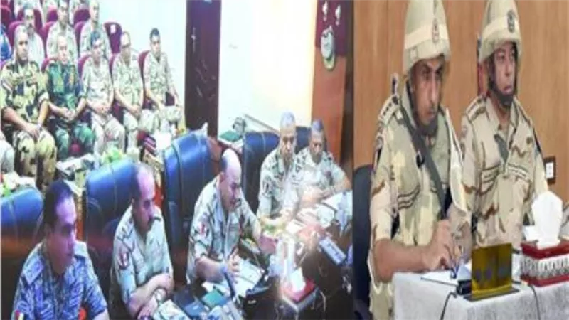 رئيس الأركان يشهد إعصار 64 الذى تنفذه إحدى تشكيلات الجيش الثالث الميدانى