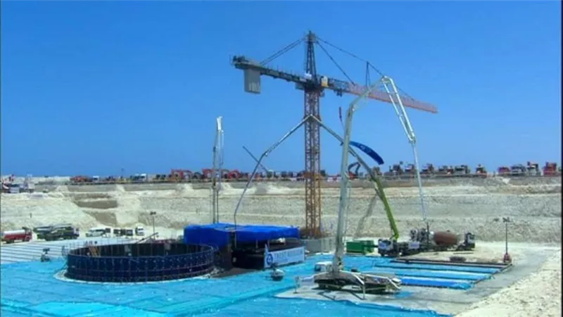 الكهرباء: بدء أعمال الإنشاءات الرئيسية بمحطة الضبعة النووية (صور)