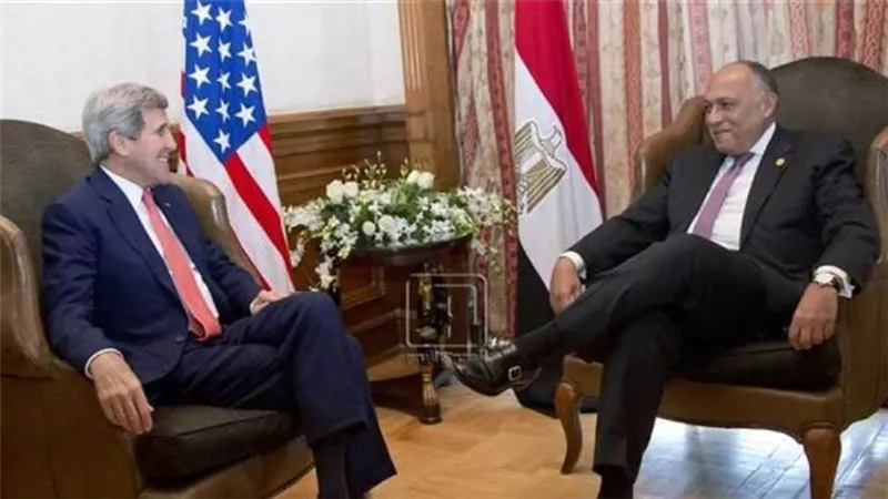  شكري يبحث أوجه التعاون والتنسيق بين مصر والولايات المتحدة