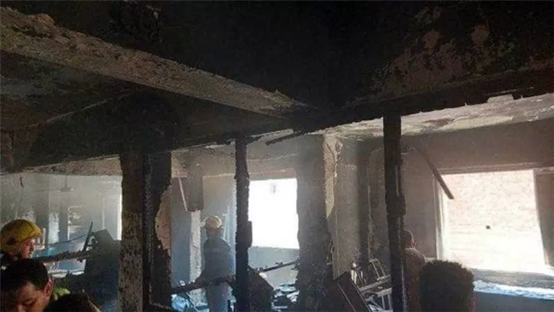 الصحة: الدفع بـ 30 سيارة إسعاف لموقع حادث حريق كنيسة الشهيد أبو سيفين بإمبابة