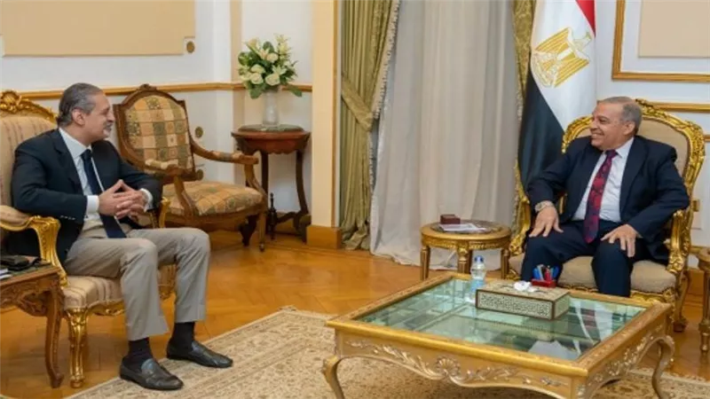 وزير الدولة للإنتاج الحربي يلتقي السفير هاني صلاح المرشح سفير مصر بالسودان (صور)
