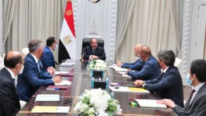 الرئيس السيسي يستقبل الرئيس التنفيذى لشركة إينى الإيطالية للبترول