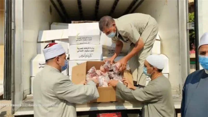 الأوقاف: توزيع 20 طنا من لحوم صكوك الأضاحي والإطعام الأسبوع المقبل
