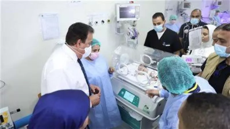 د.خالد عبد الغفار وزير الصحة يتفقد مستشفى أبوتيج النموذجي
