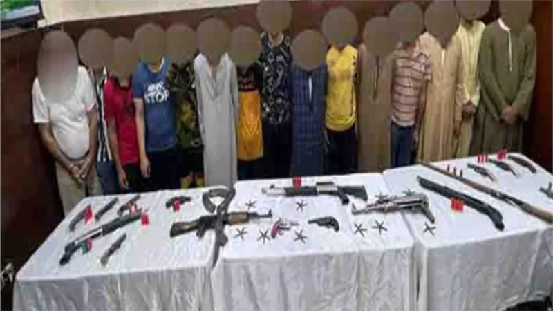 «الأمن العام» يضبط 41 متهمًا بـ29 قطعة سلاح ناري في أسيوط 