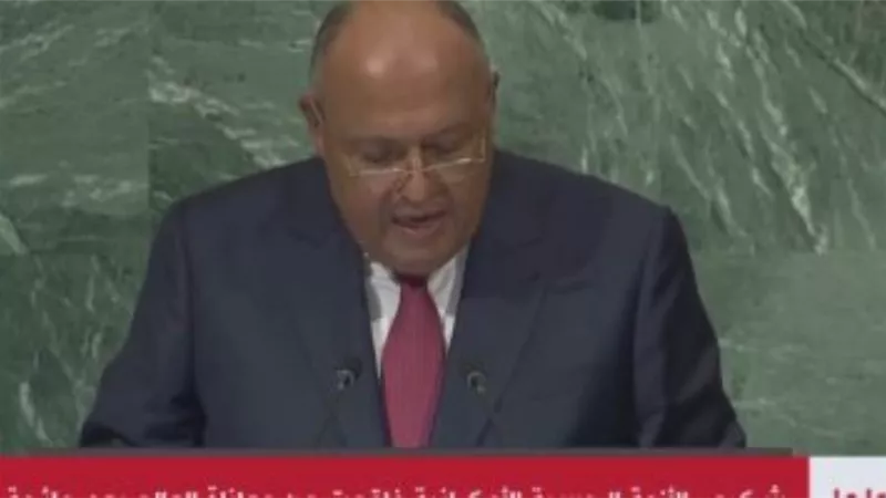 سامح شكرى: 1 من كل 5 أشخاص يواجه الجوع فى أفريقيا ولن نتهاون فى حق مصر من المياه