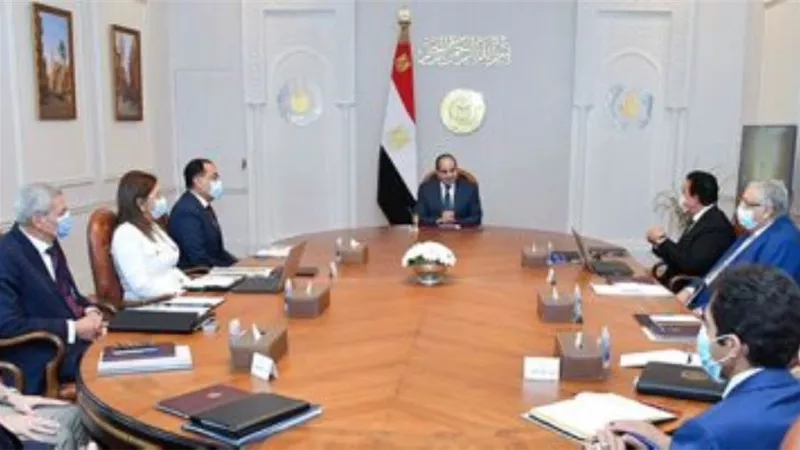 الرئيس السيسي يوجه بالإسراع فى خطوات إنشاء المخازن الاستراتيجية للتخزين الطبى