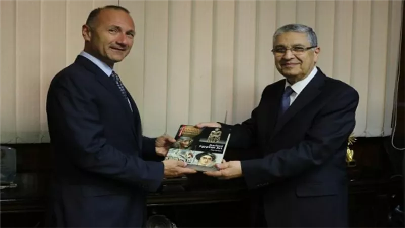 وزير الكهرباء يستقبل وزير الطاقة البلغاري والوفد المرافق له (صور)