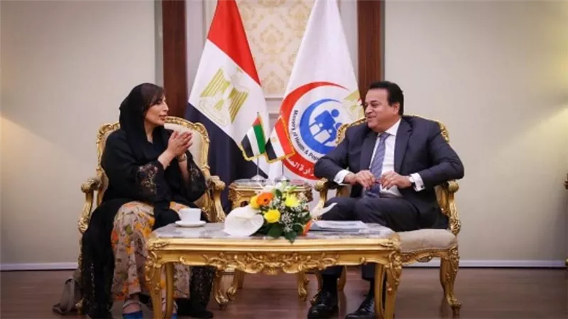 وزير الصحة يستقبل سفيرة دولة الإمارات لدى مصر لبحث سبل تعزيز التعاون (صور)