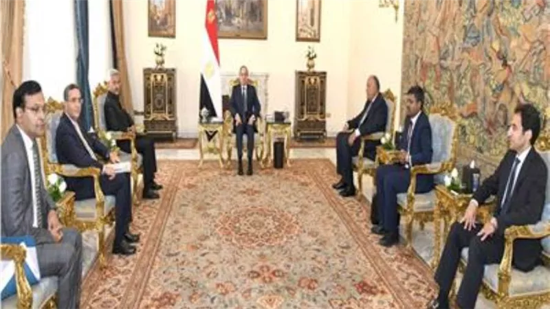 الرئيس السيسي يستقبل وزير الخارجية الهندي