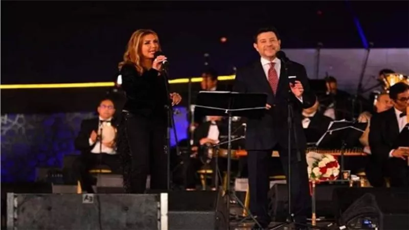 هانى شاكر ونادية مصطفى نجما الليلة الثالثة من مهرجان الموسيقى العربية