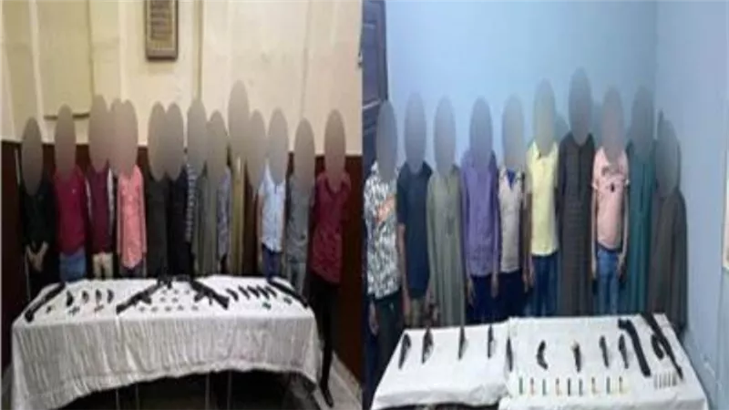 الأمن العام يضبط 45 عنصرًا إجراميًا بـ29 قطعة سلاح في أسيوط