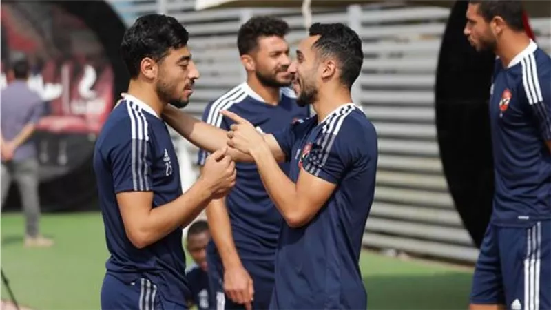 تدريبات استشفائية للاعبي الأهلي المشاركين في مباراة الداخلية ‏ 