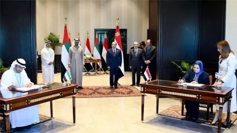 رؤساء مصر والإمارات يحضرون توقيع مذكرة تفاهم بشأن أنظمة مراقبة مزرعة الرياح بقدرة 10 جيجاوات