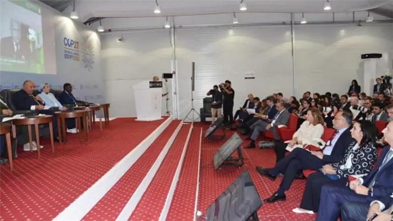 شكري يُشارك في إفتتاح يوم الحلول المناخية الخاص بمؤتمر COP27 (صور)