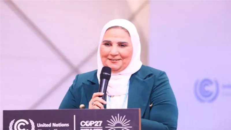 وزيرة التضامن تسلط الضوء على أهمية مشاركة المجتمع المدني في مجابهة تغير المناخ (صور)
