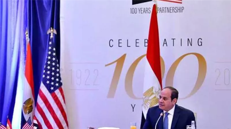 الرئيس السيسي يلتقي وزير الخارجية الأمريكي