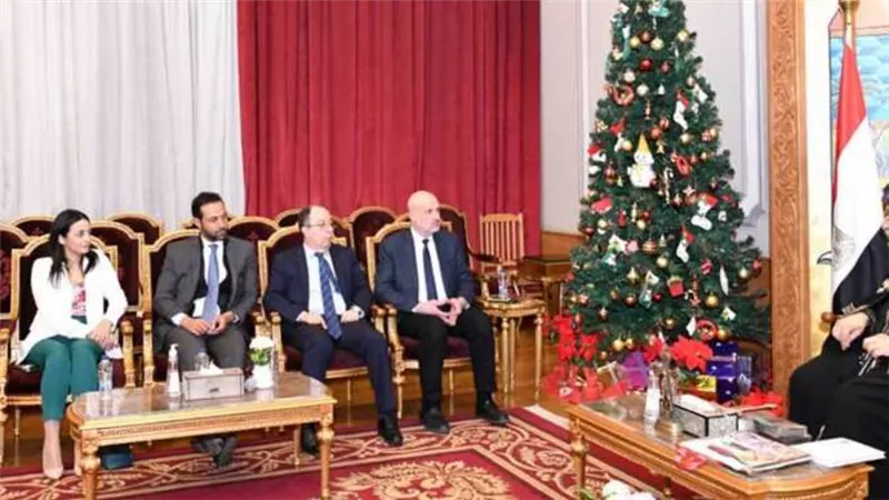 البابا تواضروس يستقبل وزير الداخلية اللبناني في المقر البابوي