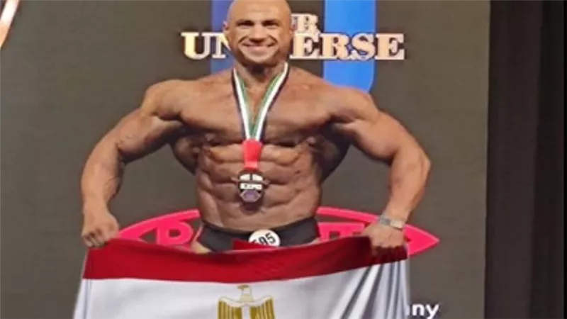 ممثل مصر لكمال الأجسام من القوات المسلحة يحقق الميدالية الذهبية ببطولة العالم للهواة