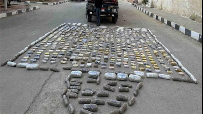 إحباط محاولة تهريب كميات كبيرة من المخدرات بالسويس قيمتها 26 مليون جنيه
