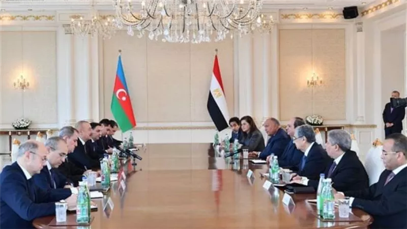 الرئيس السيسي ونظيره الأذري يؤكدان أهمية العمل على تعزيز التبادل التجاري