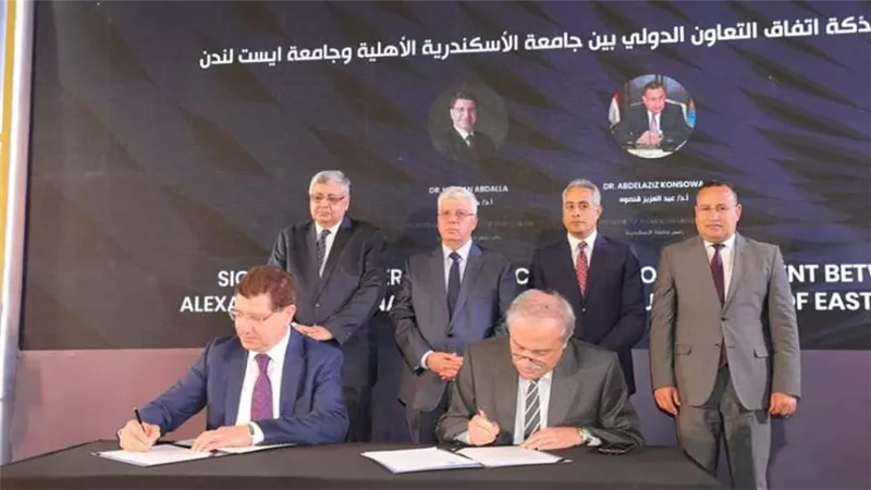 وزير التعليم العالي يشهد توقيع اتفاقية تعاون بين جامعة الإسكندرية الأهلية وجامعة 