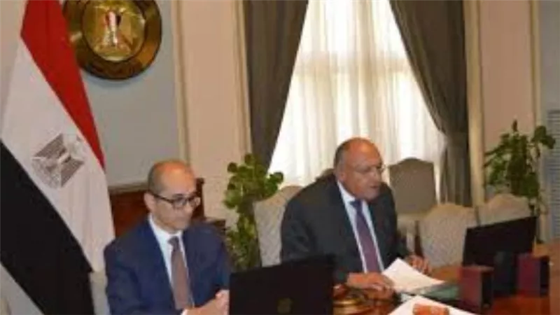 شكري يترأس اجتماعا افتراضيا لهيئة مكتب مؤتمر المناخ COP27   