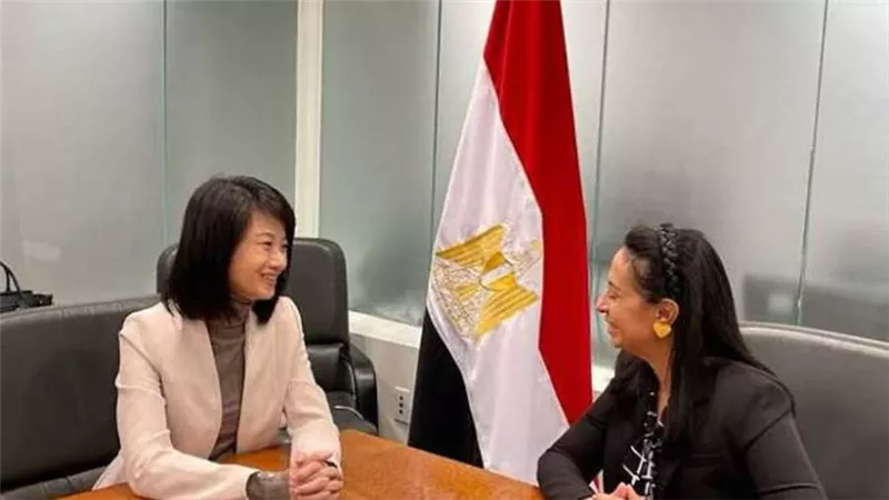 مايا مرسي تستعرض جهود القضاء على العنف ضد المرأة مع وزيرة الأسرة بسنغافورة