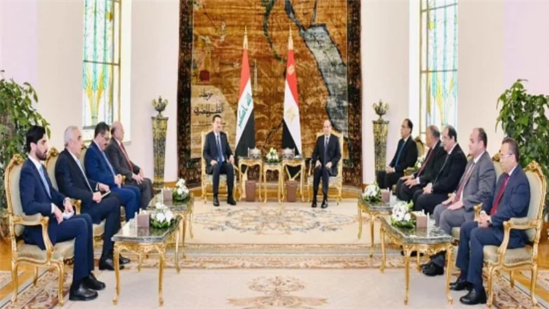 الرئيس السيسي يستقبل رئيس وزراء العراق (صور)