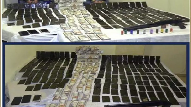 سقوط 5 عناصر إجرامية بحوزتهم كميات من الحشيش والهيروين 