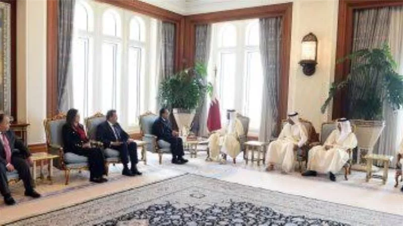 رسالة مهمة من الرئيس السيسي لأمير قطر