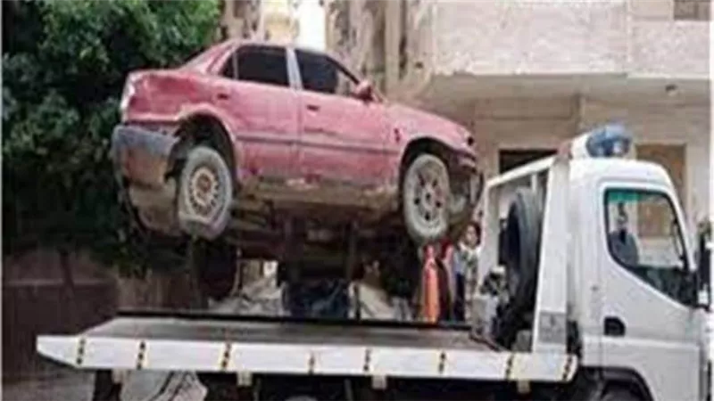 أوناش المرور ترفع 59 سيارة ودراجة نارية متهالكة بالمحافظات  
