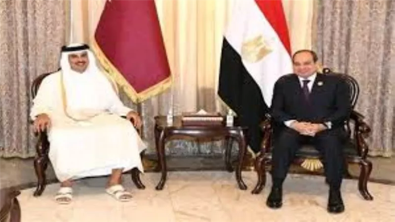الرئيس السيسي وأمير قطر يتبادلان التهنئة هاتفيا بمناسبة عيد الفطر