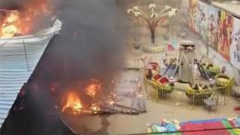 السيطرة على حريق شب في ملاهى أطفال بمدينة العبور