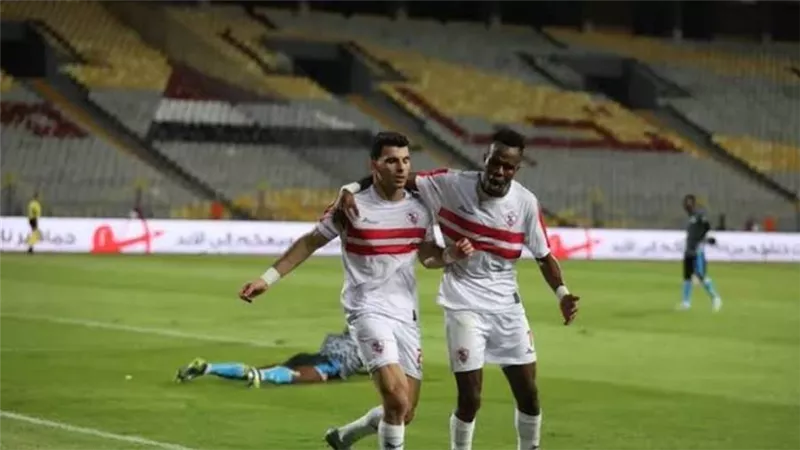 إبراهيما نداي يمنح الزمالك التقدم على أسوان بهدف في الشوط الأول