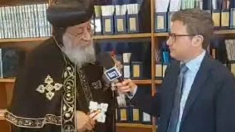 البابا تواضروس يلتقي بمجموعة من الصحف والقنوات الإيطالية