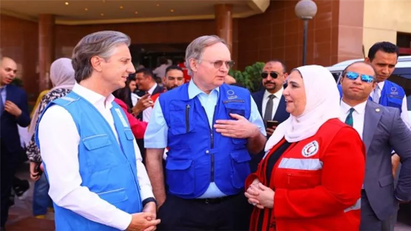 وزيرة التضامن: دعم المجتمع الدولي لجهود الهلال الأحمر المصري يؤكد الثقة في جودة أدائه (صور)