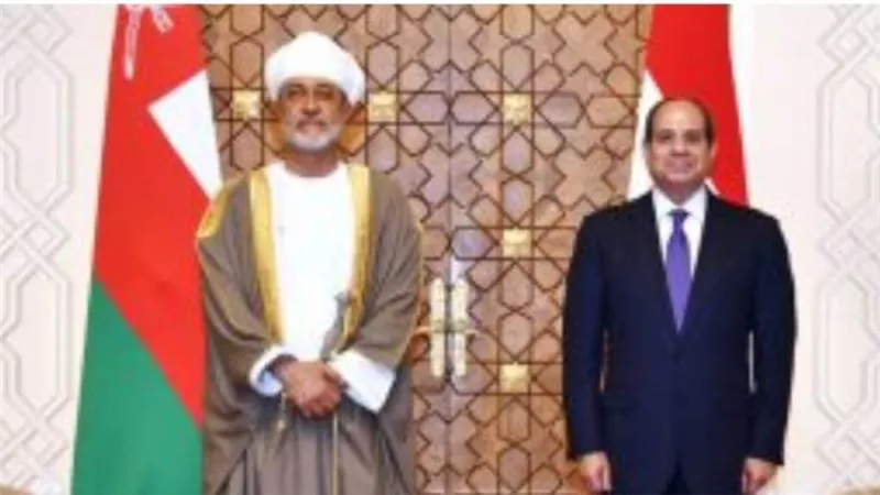 سلطان عمان يؤكد حرص بلاده على فتح آفاق جديدة للتعاون مع مصر بكافة المجالات