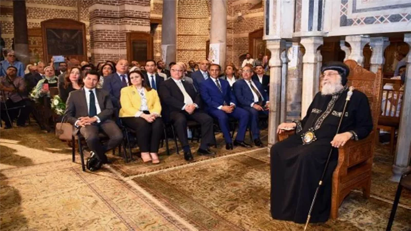 وزيرة الهجرة تشارك في الاحتفال بذكرى زيارة العائلة المقدسة إلى مصر بكنيسة أبي سرجة (صور)
