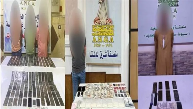 سقوط 17 تاجر مخدرات بـ151 طربة حشيش و10 آلاف قرص كبتاجون 