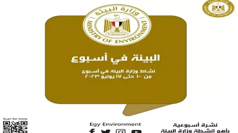 الحصاد الأسبوعي لأنشطة وزارة البيئة (إنفرجراف)