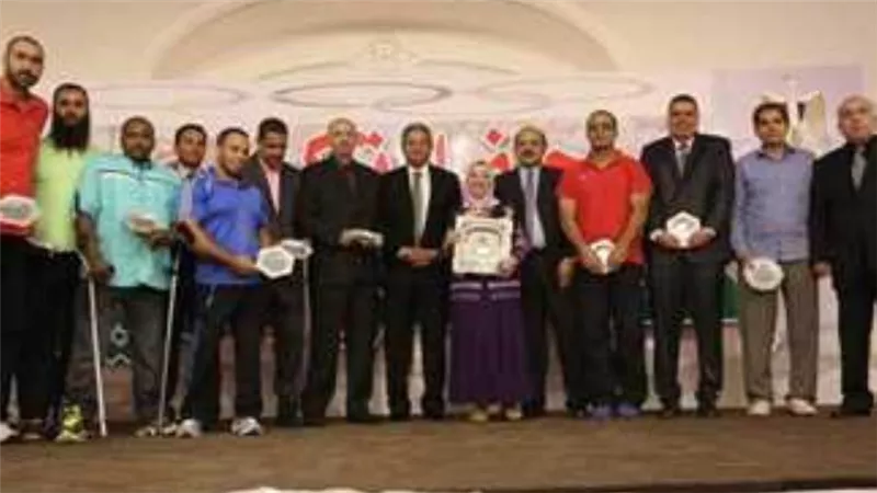 وزير الرياضة يكرم ابطال مصر فى التايكوندو والعاب القوي والاسكواش