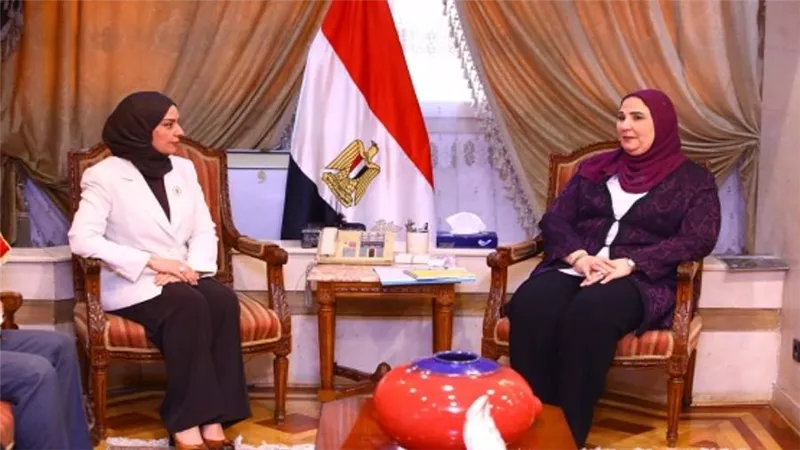 وزيرة التضامن تلتقي سفيرة مملكة البحرين بالقاهرة لبحث تعزيز التعاون