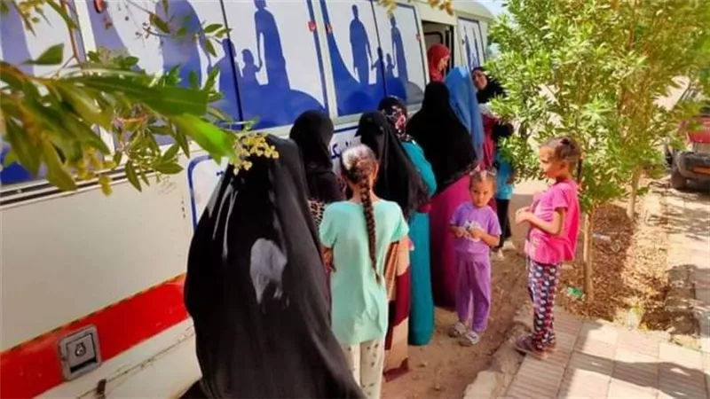 توقيع الكشف الطبي على 16797 مواطنا بمبادرات 100 يوم صحة بالوادى الجديد