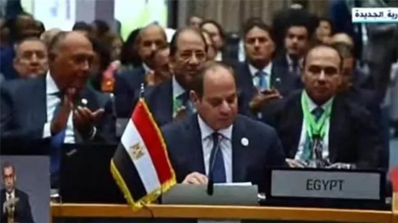 الرئيس السيسي: القارة الأفريقية الأكثر تضررا نتيجة تغير المناخ