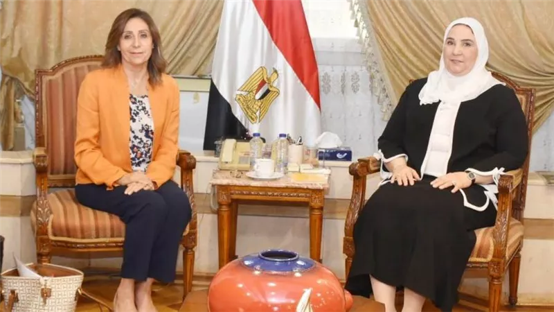 وزيرة  الثقافة تلتقي وزيرة التضامن الاجتماعي لبحث سبل تعزيز التعاون بمجال التثقيف والوعي المجتمعي 
