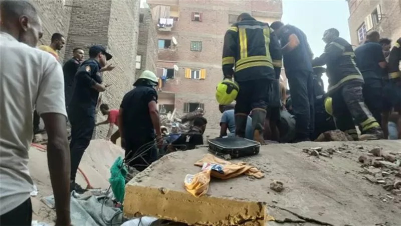 ارتفاع عدد ضحايا عقار حدائق القبة المنهار لـ9 والبحث عن 4 مفقودين